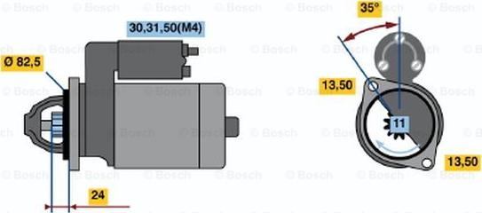 BOSCH 0 001 368 046 - Motorino d'avviamento www.autoricambit.com