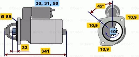 BOSCH 0 001 368 064 - Motorino d'avviamento www.autoricambit.com