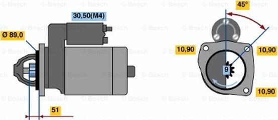 BOSCH 0 001 368 002 - Motorino d'avviamento www.autoricambit.com