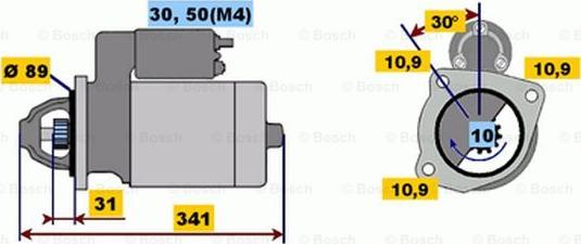 BOSCH 0 001 368 016 - Motorino d'avviamento www.autoricambit.com