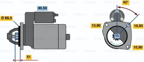 BOSCH 0 001 368 037 - Motorino d'avviamento www.autoricambit.com