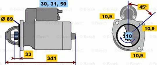 BOSCH 0 001 368 026 - Motorino d'avviamento www.autoricambit.com