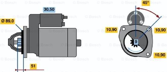 BOSCH 0 001 368 021 - Motorino d'avviamento www.autoricambit.com