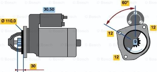 BOSCH 0 001 363 111 - Motorino d'avviamento www.autoricambit.com