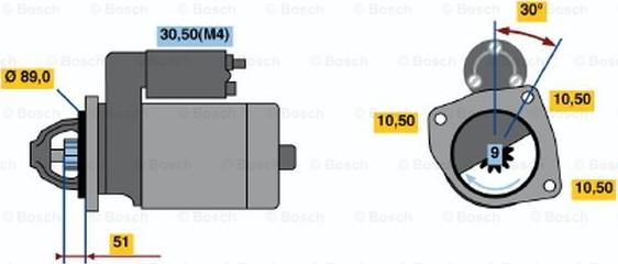 BOSCH 0 001 362 051 - Motorino d'avviamento www.autoricambit.com