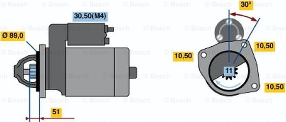 BOSCH 0 001 362 052 - Motorino d'avviamento www.autoricambit.com