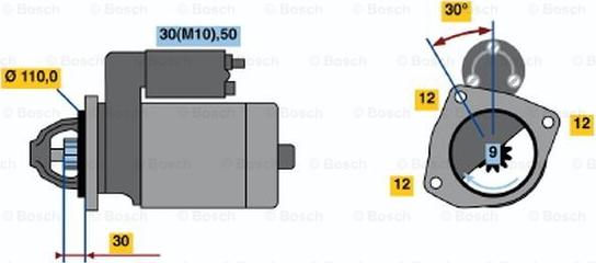 BOSCH 0 001 362 073 - Motorino d'avviamento www.autoricambit.com