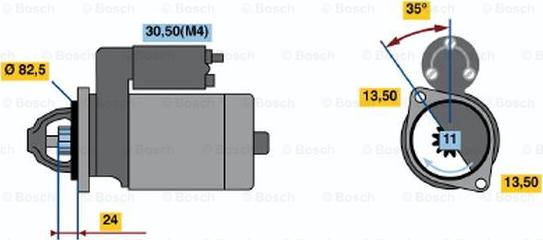 BOSCH 0 001 362 304 - Motorino d'avviamento www.autoricambit.com