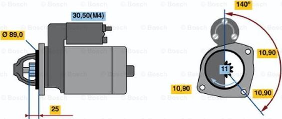 BOSCH 0 001 362 301 - Motorino d'avviamento www.autoricambit.com