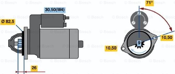 BOSCH 0 001 362 704 - Motorino d'avviamento www.autoricambit.com