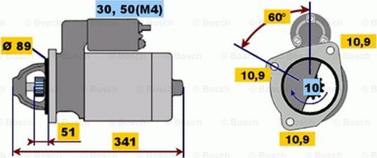 BOSCH 0 001 367 066 - Motorino d'avviamento www.autoricambit.com