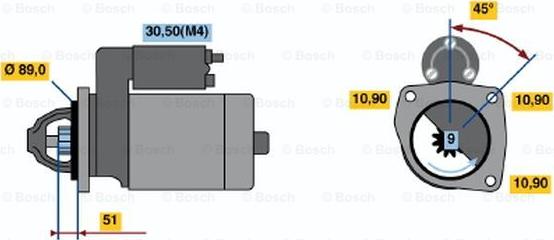 BOSCH 0 001 367 061 - Motorino d'avviamento www.autoricambit.com