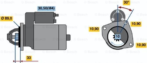 BOSCH 0 001 367 017 - Motorino d'avviamento www.autoricambit.com