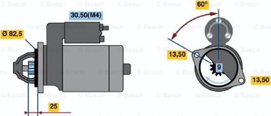 BOSCH 0 001 314 017 - Motorino d'avviamento www.autoricambit.com