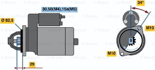 BOSCH 0 001 314 027 - Motorino d'avviamento www.autoricambit.com