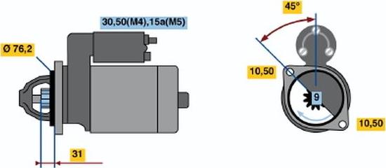 BOSCH 0 001 316 006 - Motorino d'avviamento www.autoricambit.com