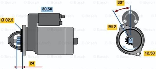 BOSCH 0 001 313 006 - Motorino d'avviamento www.autoricambit.com