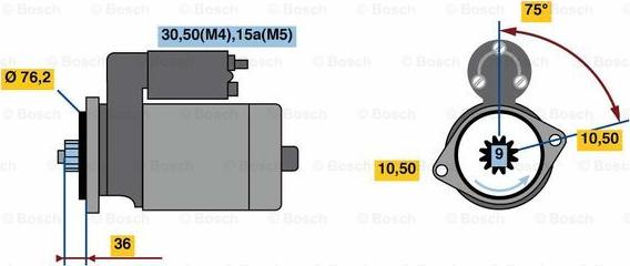 BOSCH 0 001 312 110 - Motorino d'avviamento www.autoricambit.com