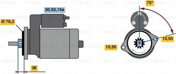 BOSCH 0 001 312 111 - Motorino d'avviamento www.autoricambit.com