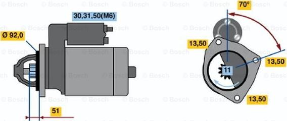 BOSCH 0 001 371 004 - Motorino d'avviamento www.autoricambit.com