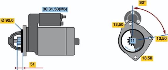 BOSCH 0001371019 - Motorino d'avviamento www.autoricambit.com