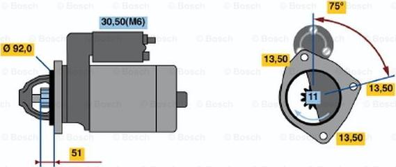 BOSCH 0 001 372 005 - Motorino d'avviamento www.autoricambit.com