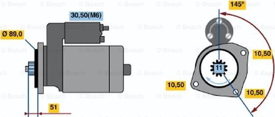 BOSCH 0 001 241 008 - Motorino d'avviamento www.autoricambit.com