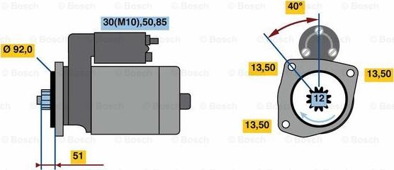 BOSCH 0 001 241 021 - Motorino d'avviamento www.autoricambit.com