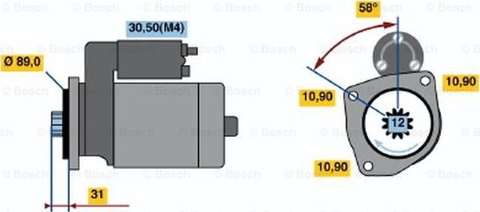 BOSCH 0 001 241 023 - Motorino d'avviamento www.autoricambit.com