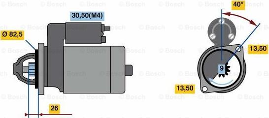 BOSCH 0 001 262 030 - Motorino d'avviamento www.autoricambit.com