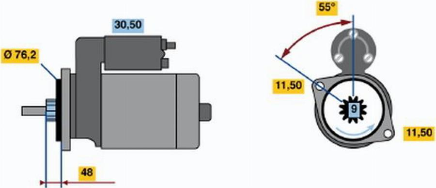 BOSCH 0 001 208 429 - Motorino d'avviamento www.autoricambit.com