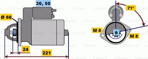 BOSCH 0 001 208 507 - Motorino d'avviamento www.autoricambit.com