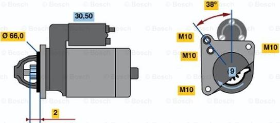 BOSCH 0 001 208 517 - Motorino d'avviamento www.autoricambit.com