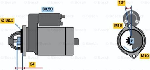 BOSCH 0 001 219 008 - Motorino d'avviamento www.autoricambit.com