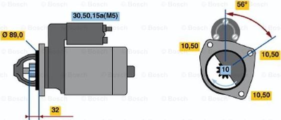 BOSCH 0 001 211 513 - Motorino d'avviamento www.autoricambit.com