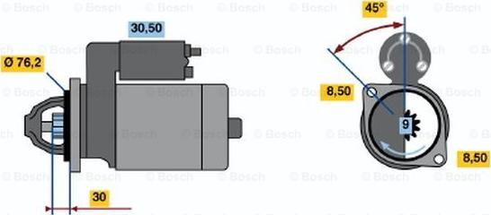 BOSCH 0 001 211 225 - Motorino d'avviamento www.autoricambit.com