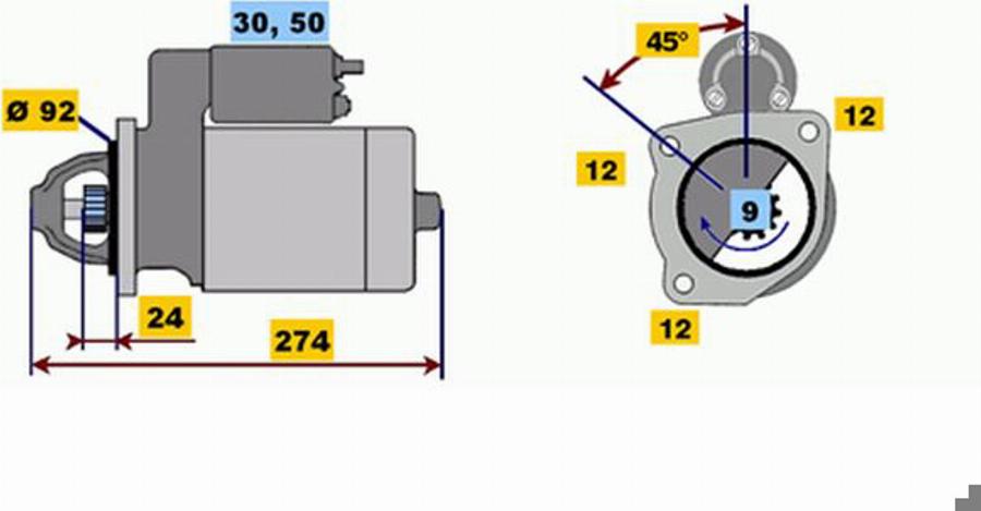 BOSCH 0001218168 - Motorino d'avviamento www.autoricambit.com