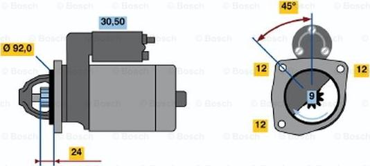 BOSCH 0 001 218 768 - Motorino d'avviamento www.autoricambit.com