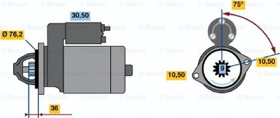 BOSCH 0 001 212 208 - Motorino d'avviamento www.autoricambit.com