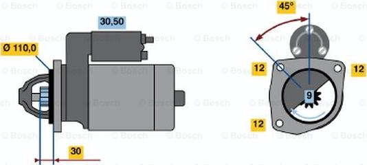 BOSCH 0 001 230 007 - Motorino d'avviamento www.autoricambit.com