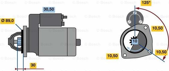 BOSCH 0 001 231 045 - Motorino d'avviamento www.autoricambit.com