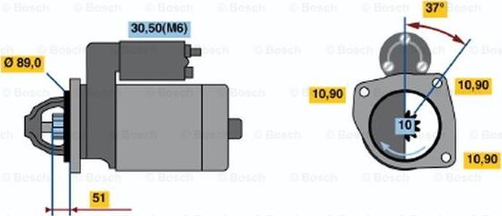 BOSCH 0 001 231 012 - Motorino d'avviamento www.autoricambit.com