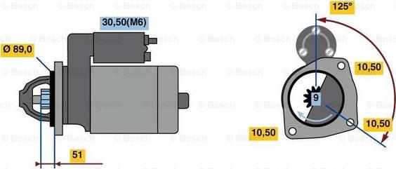 BOSCH 0 001 231 133 - Motorino d'avviamento www.autoricambit.com