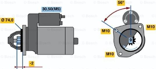 BOSCH 0 001 223 001 - Motorino d'avviamento www.autoricambit.com