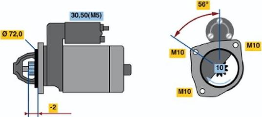 BOSCH 0 001 223 014 - Motorino d'avviamento www.autoricambit.com