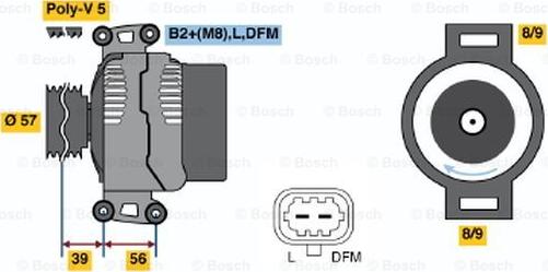 BOSCH 0 124 415 025 - Alternatore www.autoricambit.com