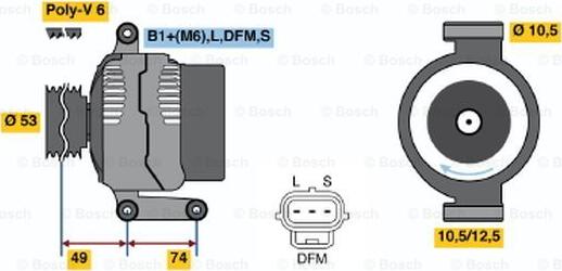 BOSCH 0 124 415 016 - Alternatore www.autoricambit.com