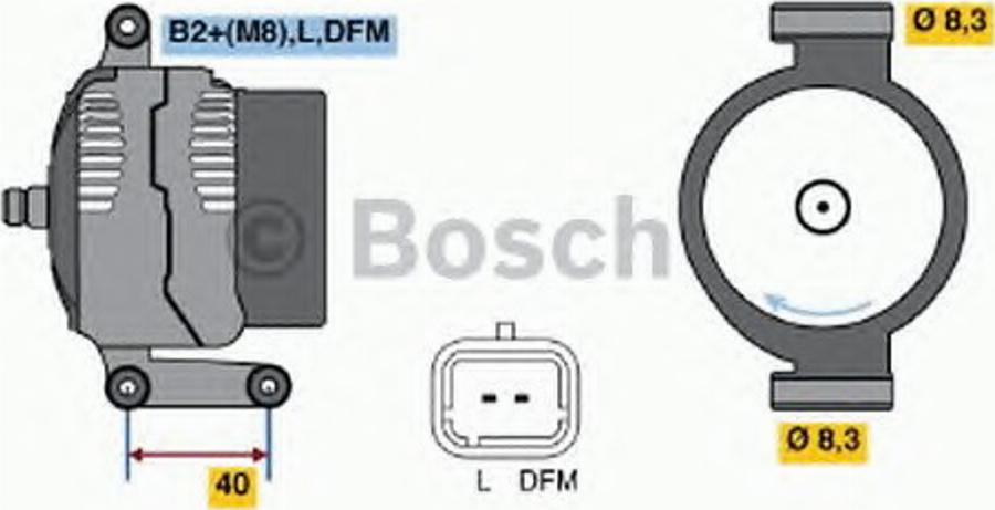 BOSCH 0 124 415 038 - Alternatore www.autoricambit.com