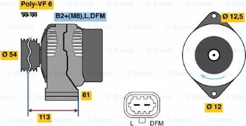 BOSCH 0 124 425 059 - Alternatore www.autoricambit.com