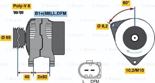 BOSCH 0 124 515 040 - Alternatore www.autoricambit.com